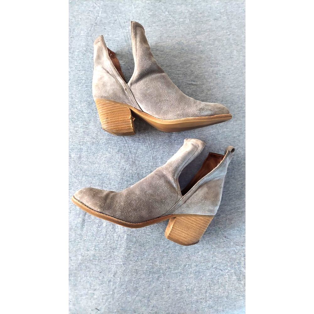 Joseph Campbell Orwell Suede Leather Gray Women Boots Sz 9.5